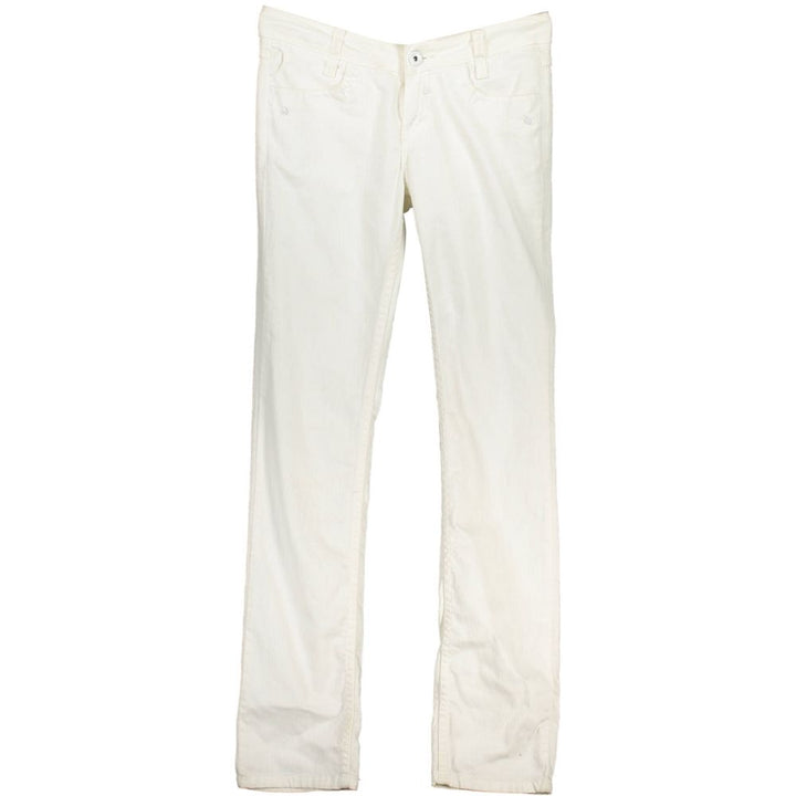 White Cotton Jeans & Pant