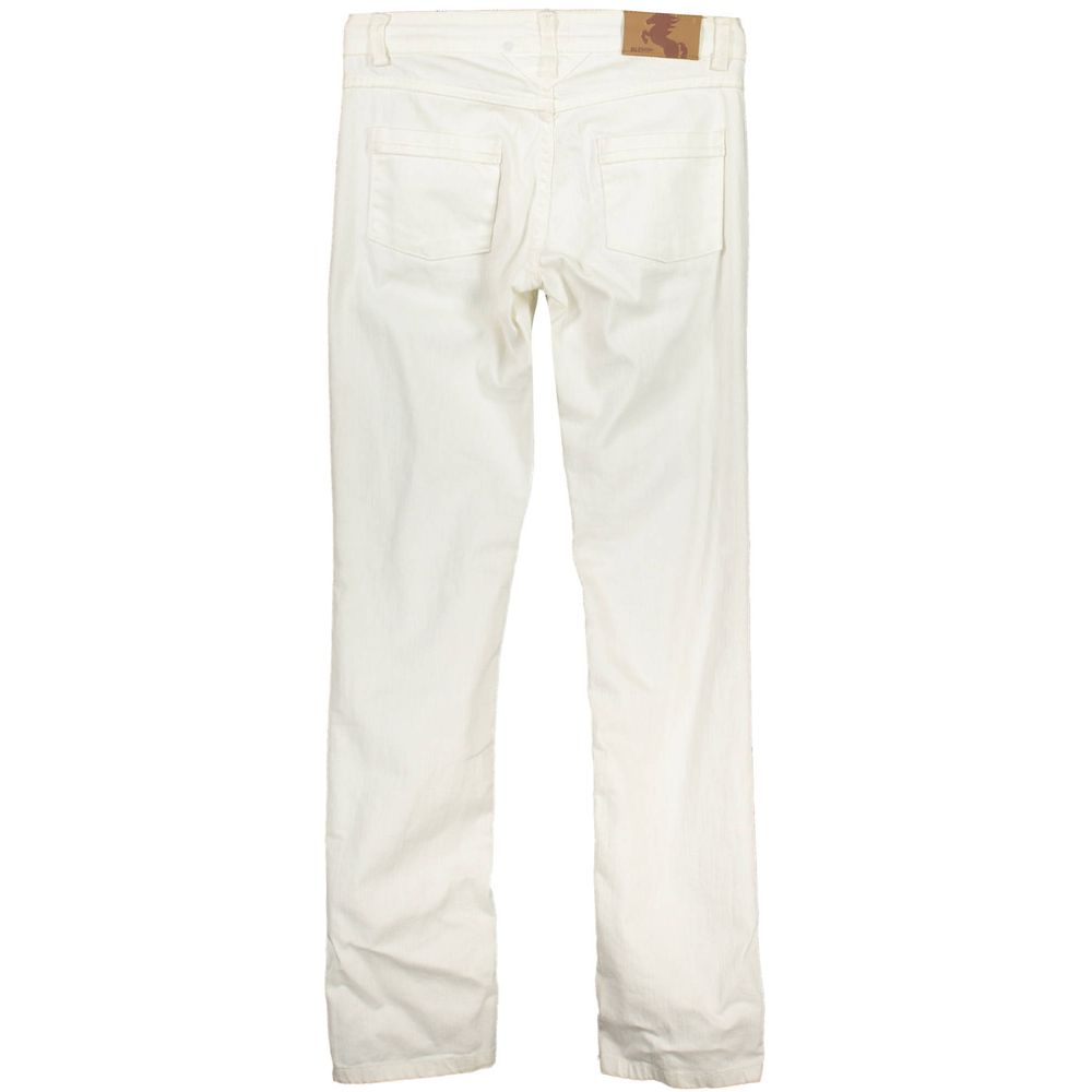 White Cotton Jeans & Pant