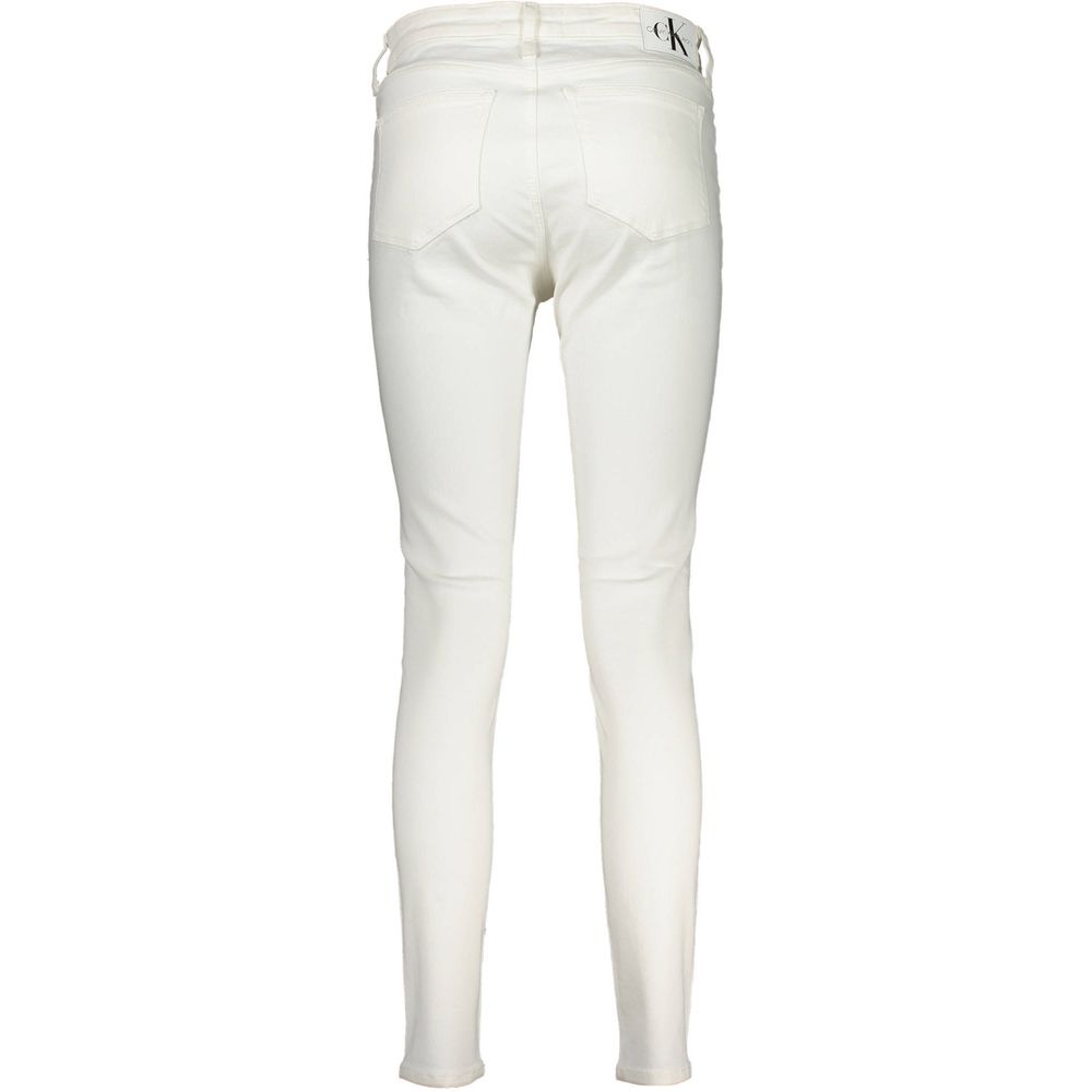 White Cotton Jeans & Pant