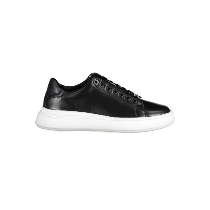 Black Polyester Sneaker