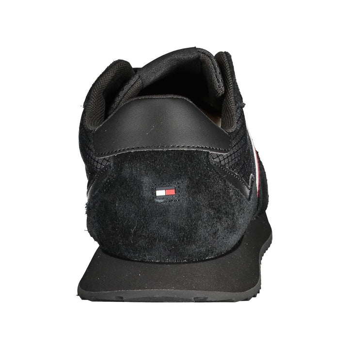 Black Polyester Sneaker