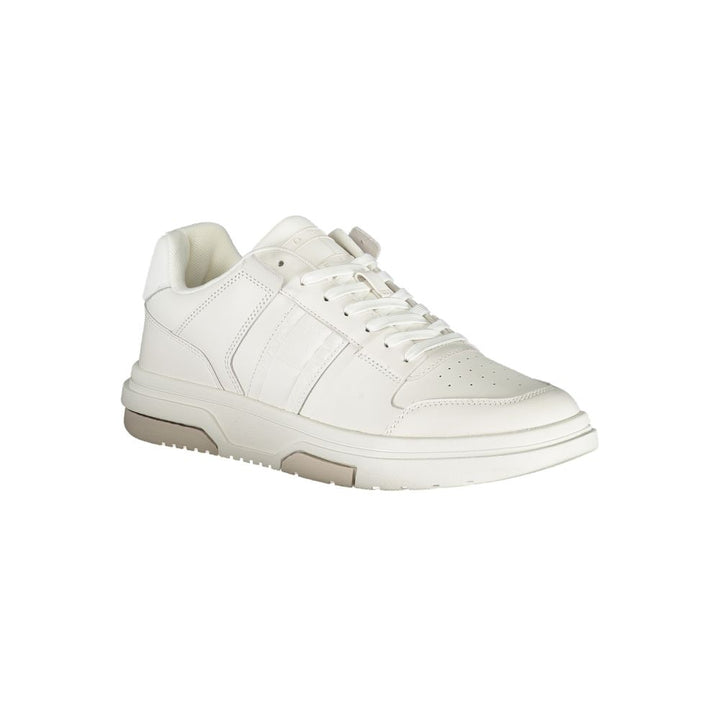White Polyester Sneaker