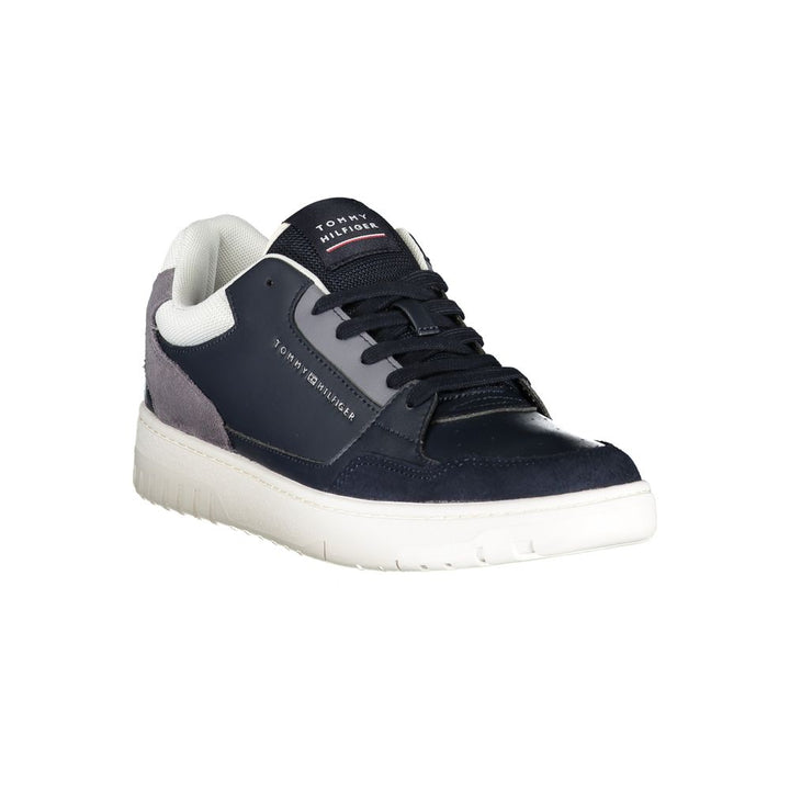 Blue Polyester Sneaker