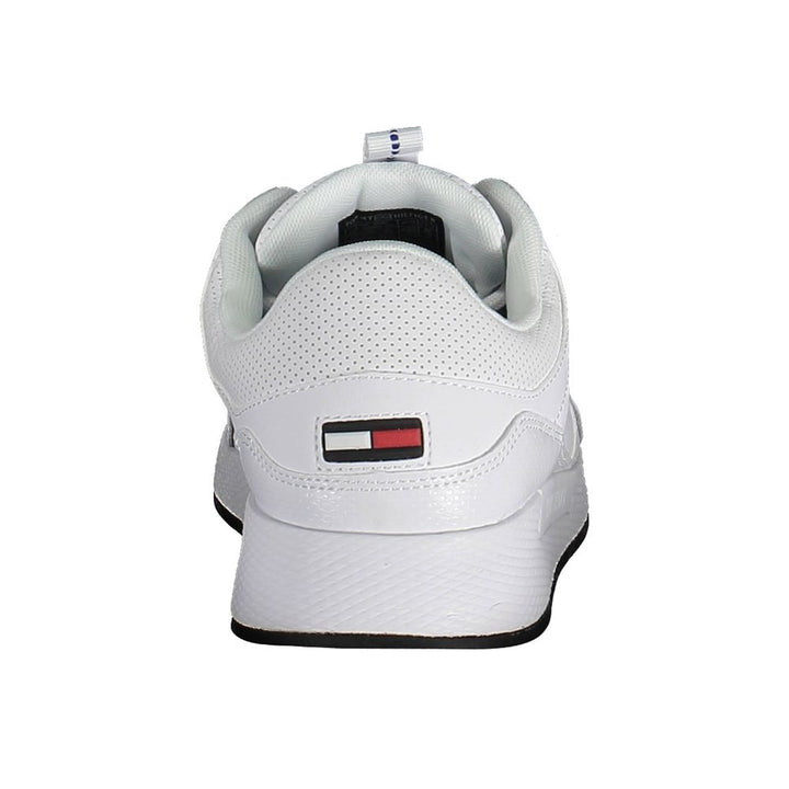 White Polyester Sneaker
