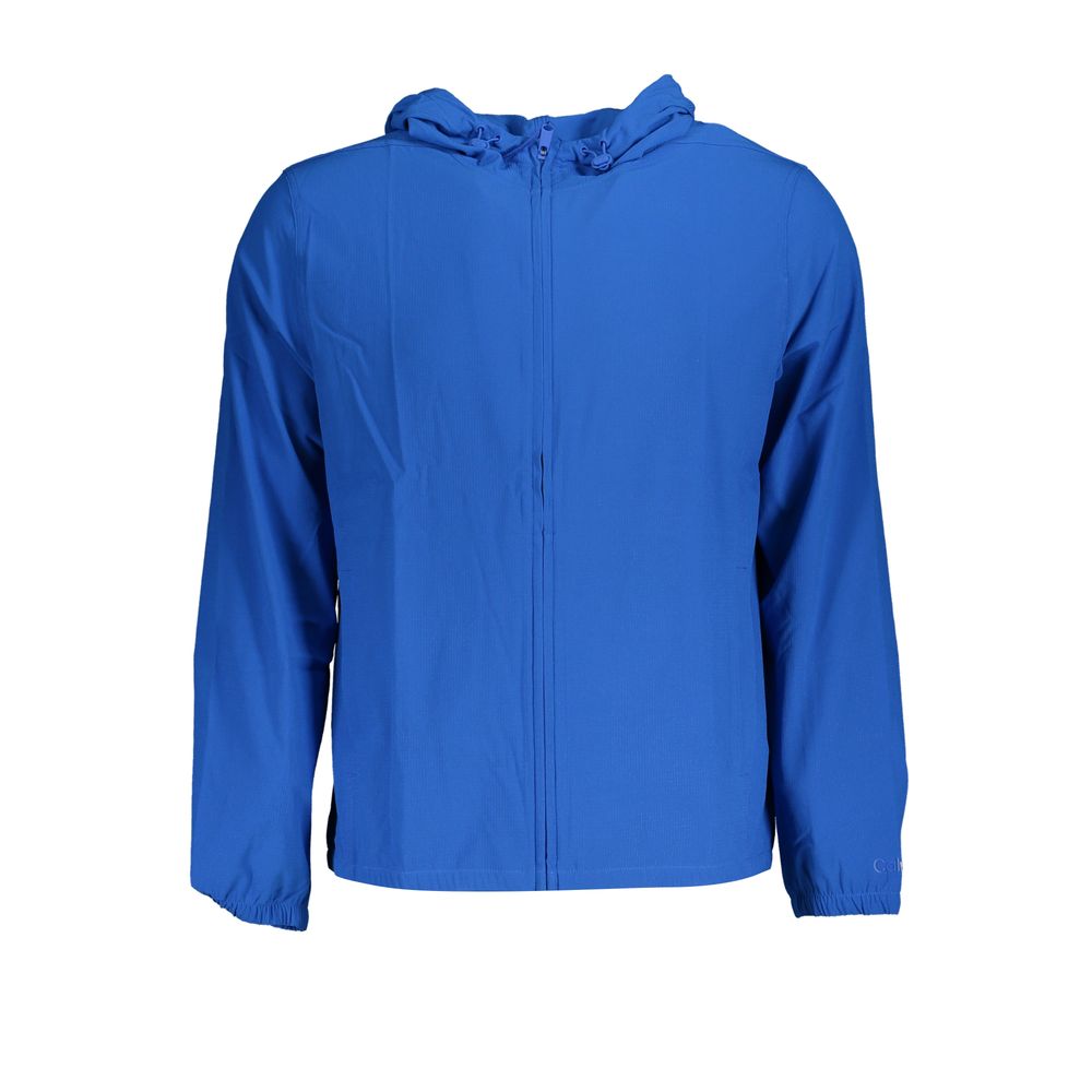 Blue Polyester Jacket – SEYMAYKA