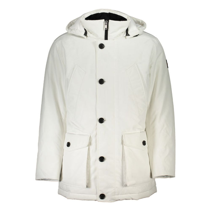 White Elastane Jacket