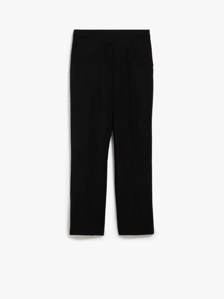 Nepeta ankle-length trousers in wool crepe-0