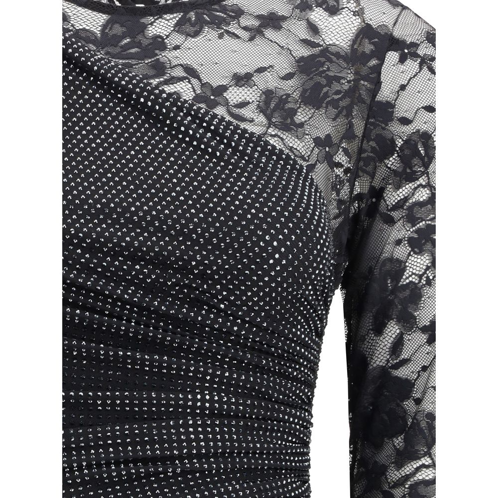 Lace and rhinestone long Dress