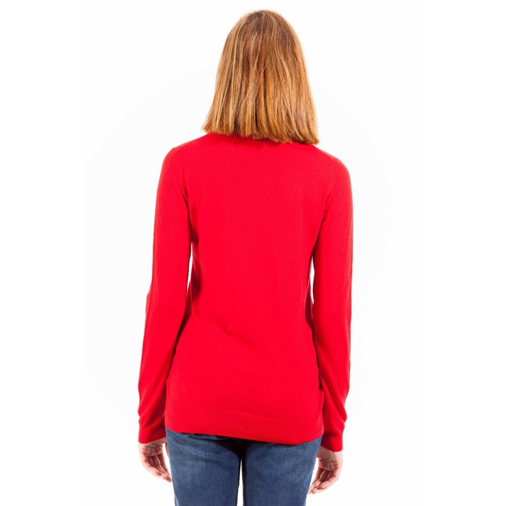 Red Polyester Sweater