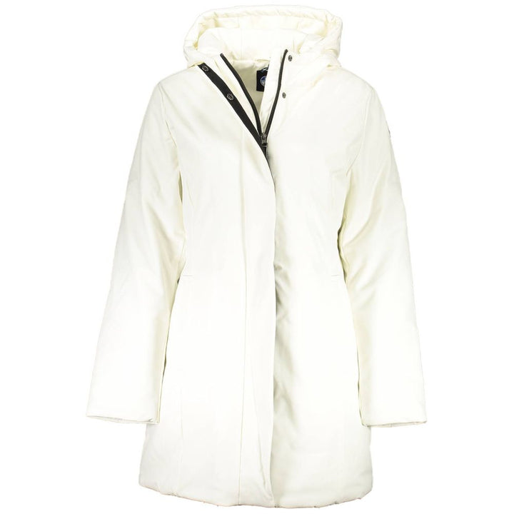 White Polyester Jackets & Coat