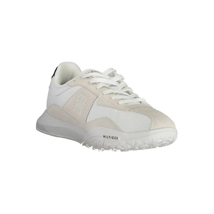 White Polyester Sneaker