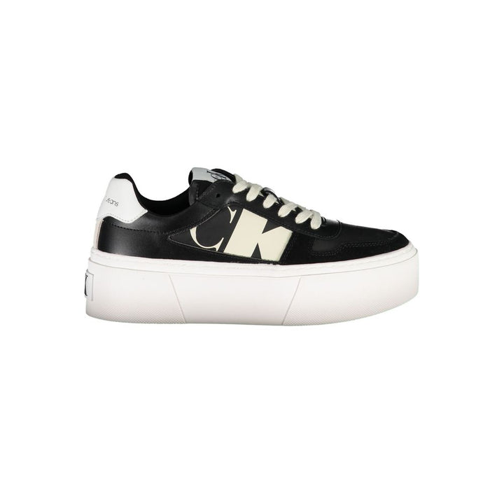 Black Polyester Sneaker