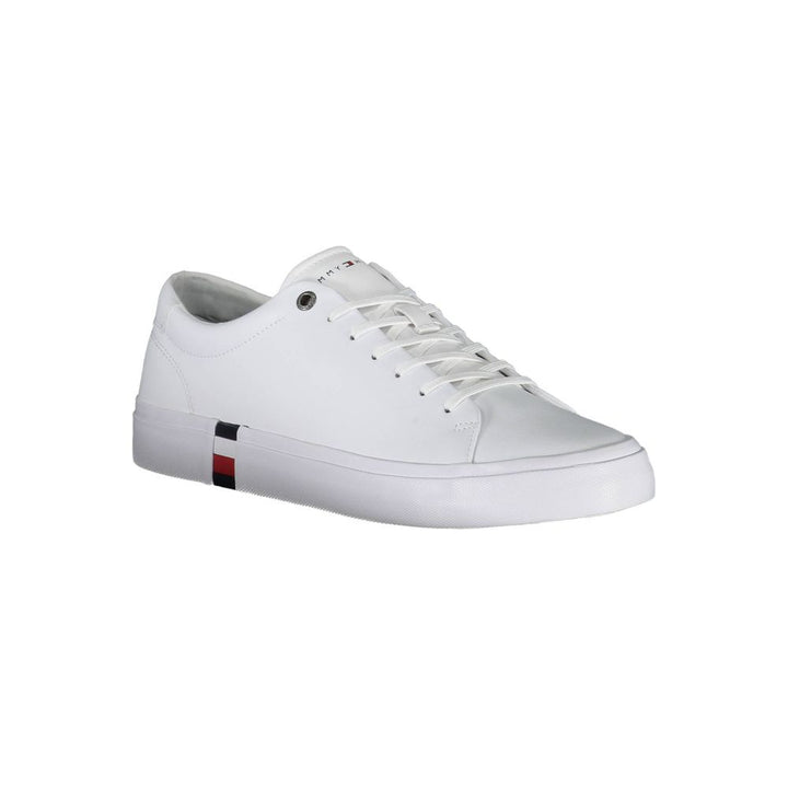 White Polyester Sneaker