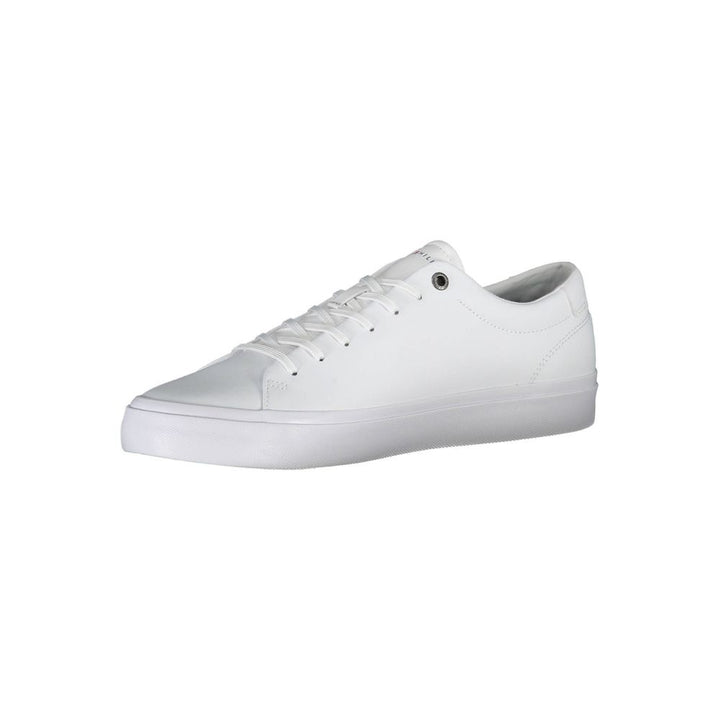 White Polyester Sneaker