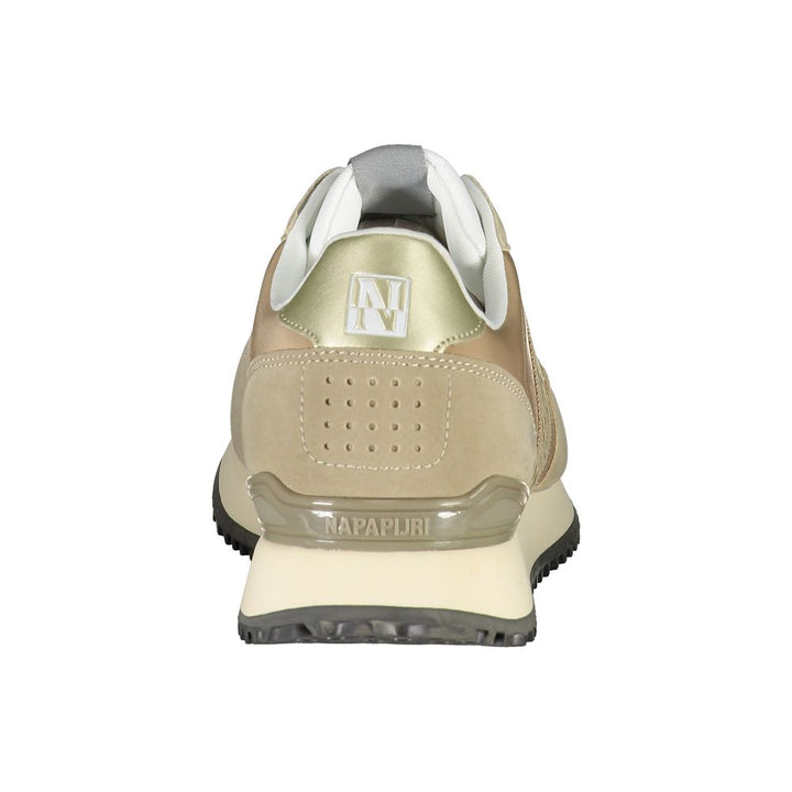 Beige Polyester Sneaker