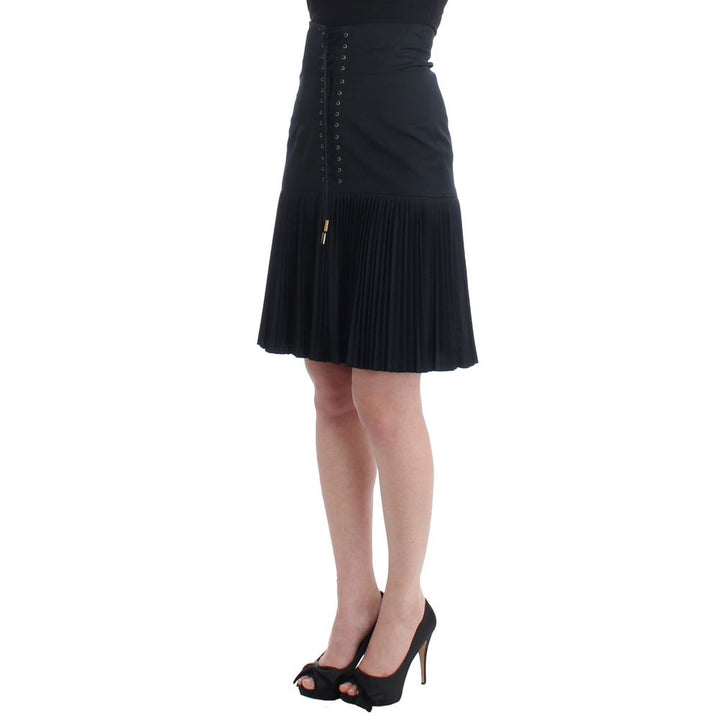 Black Wool Skirt