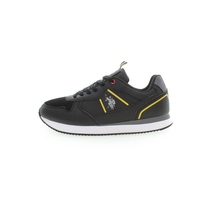 Black Polyester Sneaker