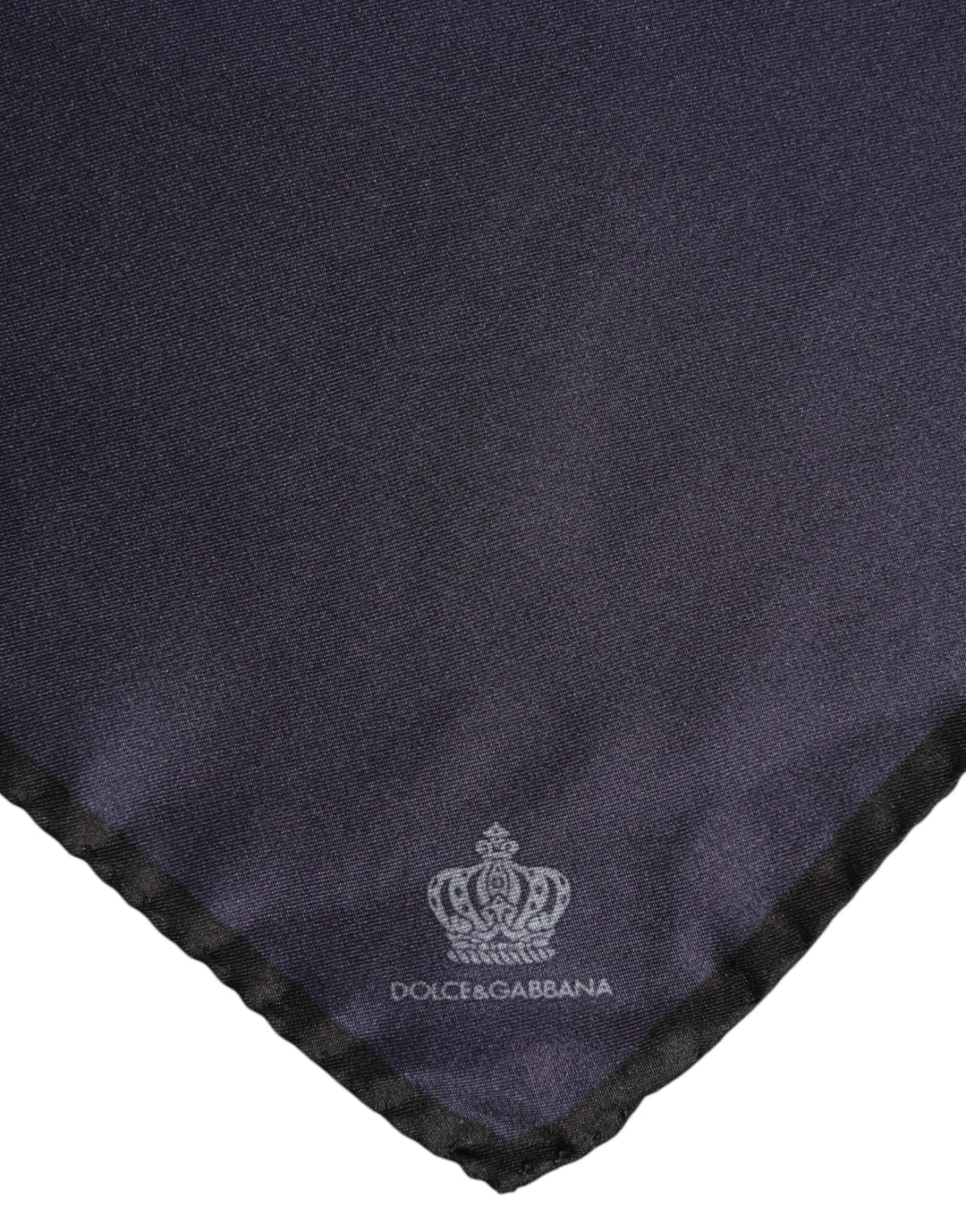 Blue DG Crown Silk Square Men Foulard Scarf
