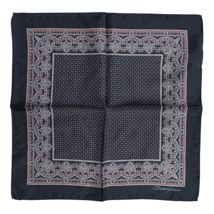 Multicolor Fantasy Silk Square Foulard Scarf