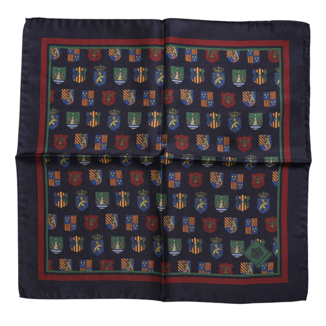 Multicolor Medals Square Foulard Scarf
