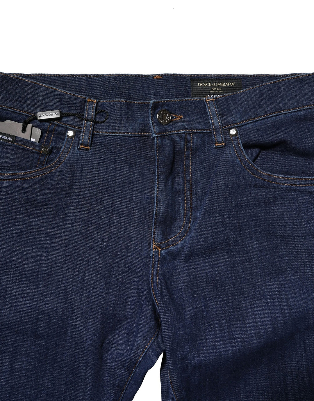 Blue Cotton Stretch Skinny Men Denim Jeans