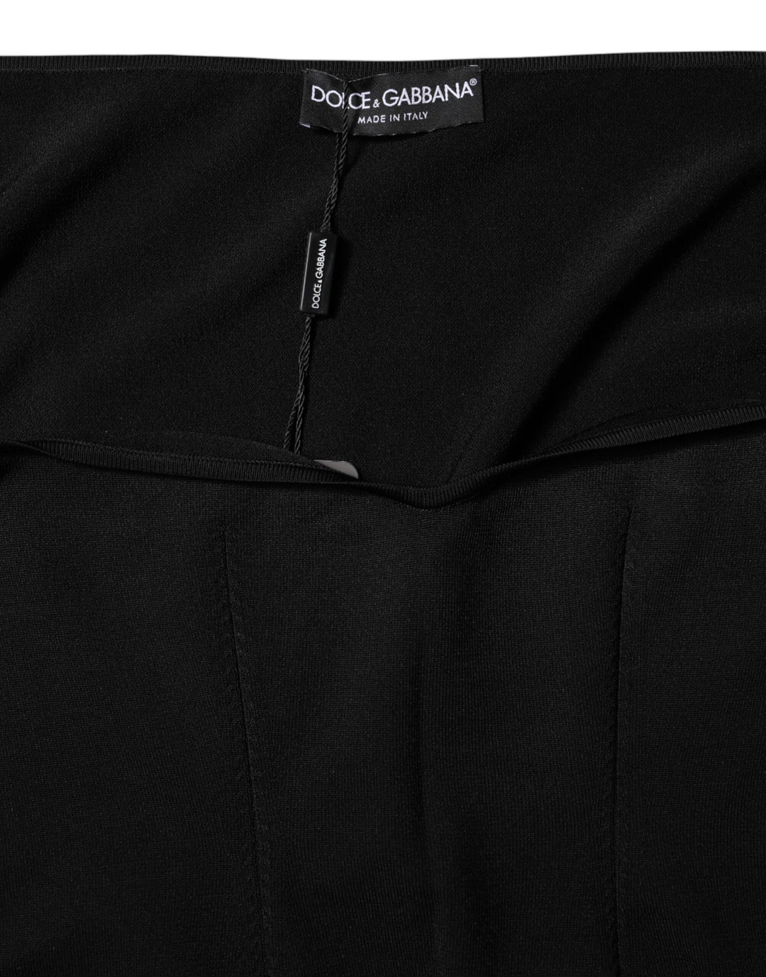 Black Viscose Long Sleeve Pullover Blouse Top