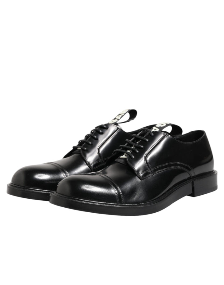 Black Leather Dress Lace Up Men Formal Shoes