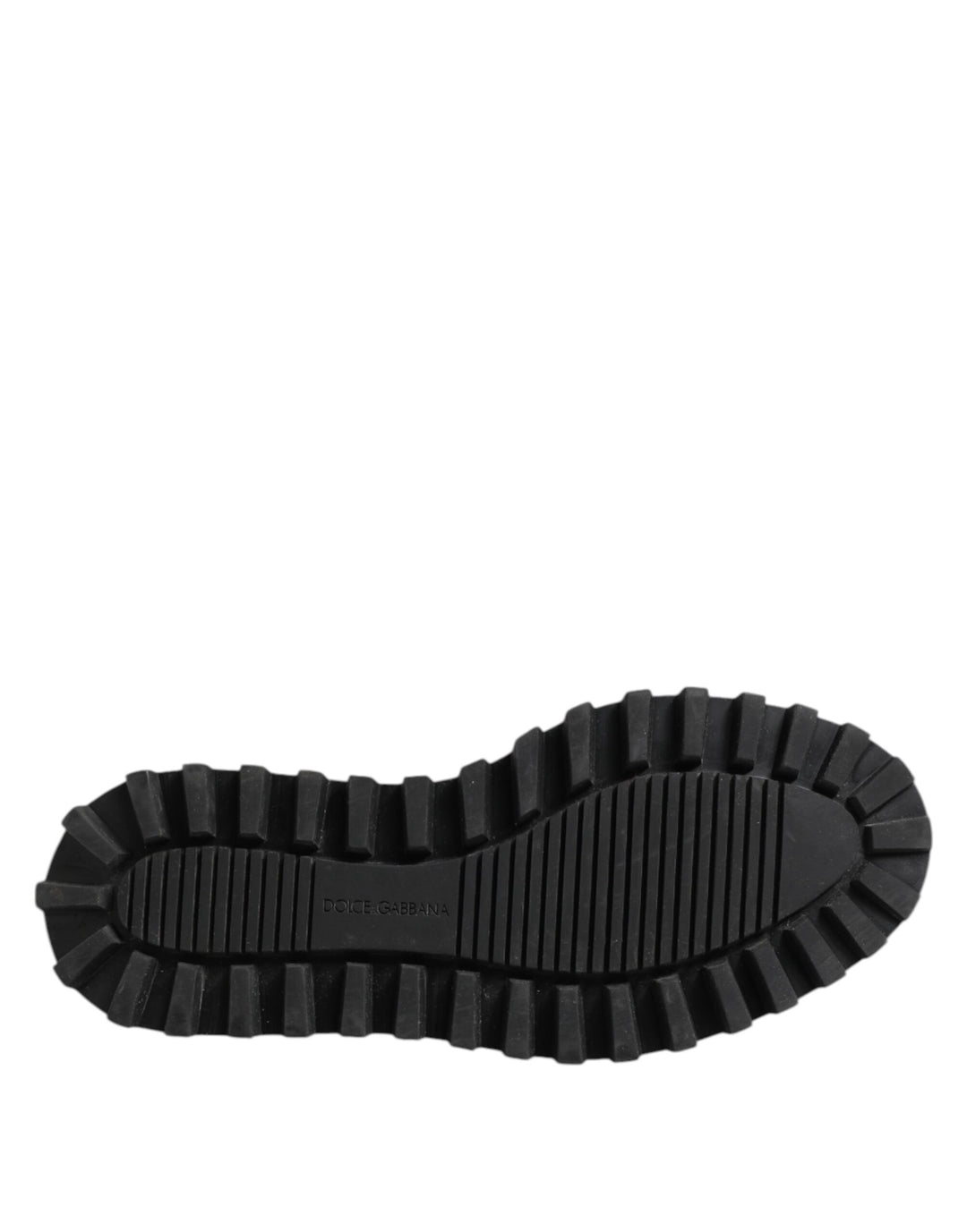 Black White Calfskin Chunky Derby Shoes