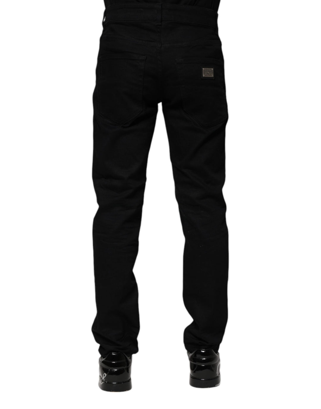 Black Cotton Skinny Denim Jeans