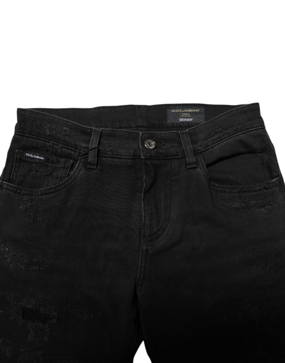 Black Cotton Skinny Men Denim Jeans