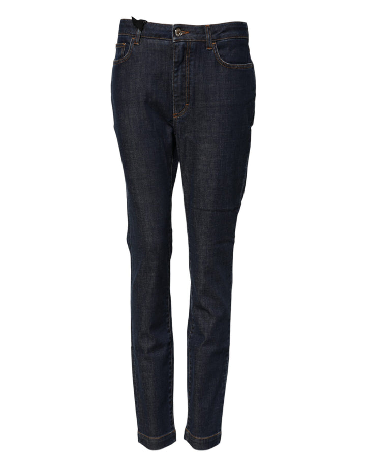 Blue Queen Patch AUDREY Mid Waist Denim Jeans