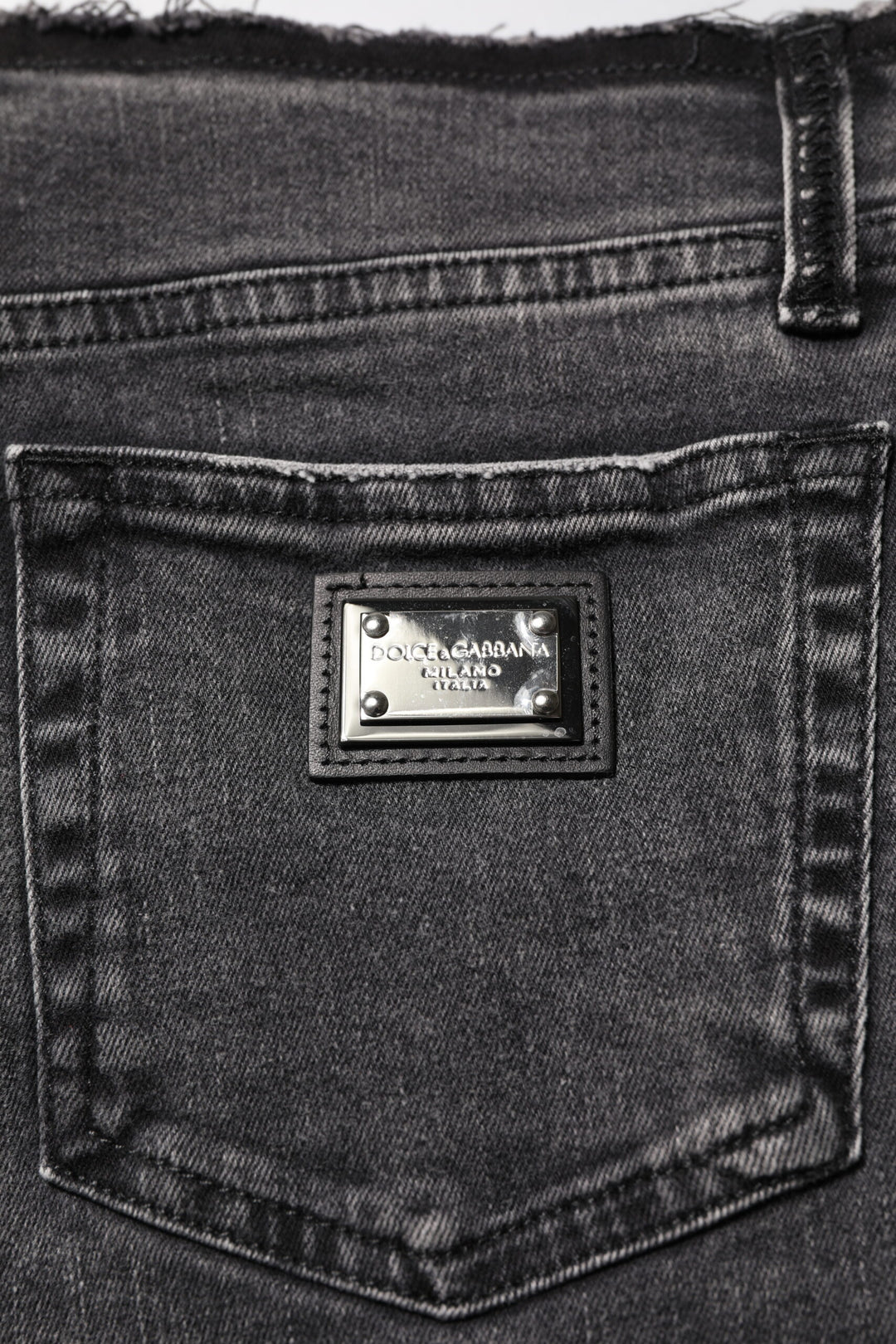 Gray Skinny Cotton Mid Waisted Denim Jeans