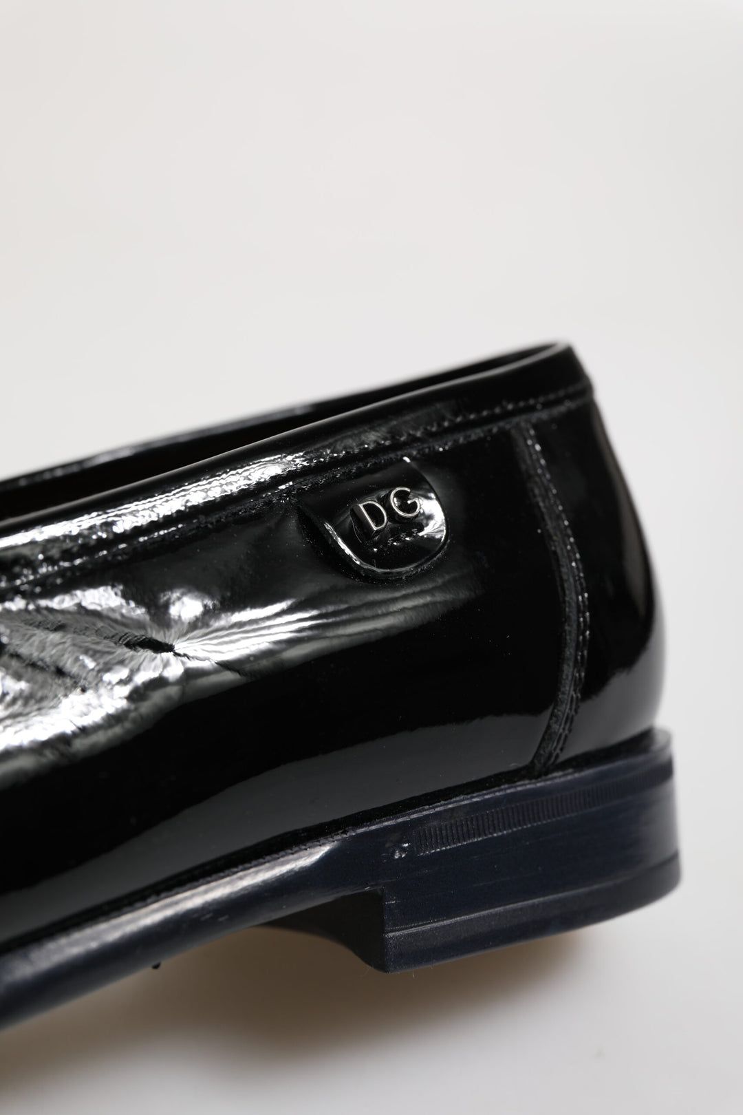 Dolce & Gabbana Black Leather Slip On Loafers Dress Shoes