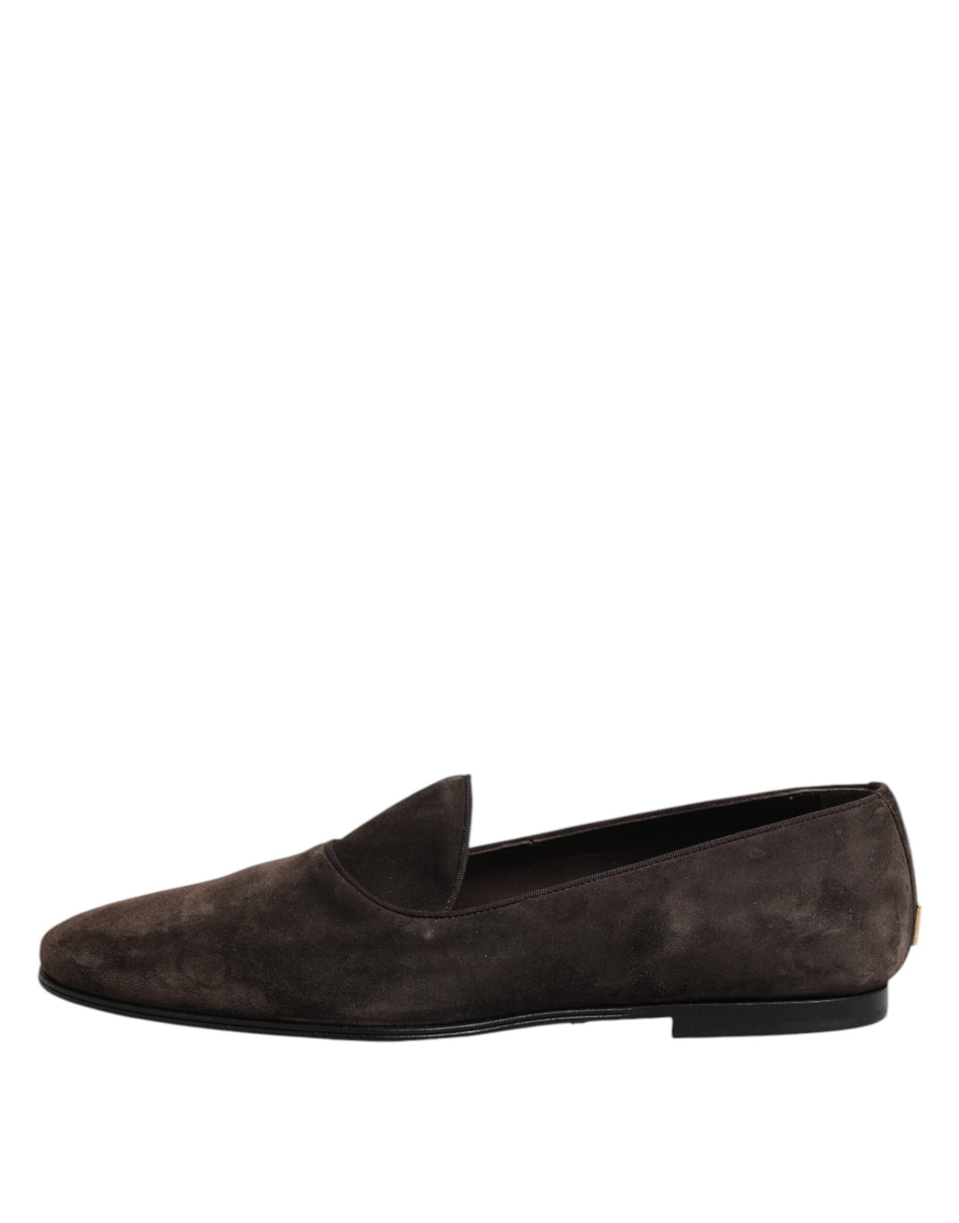 Brown Velvet Leather Slip On Loafers Shoes