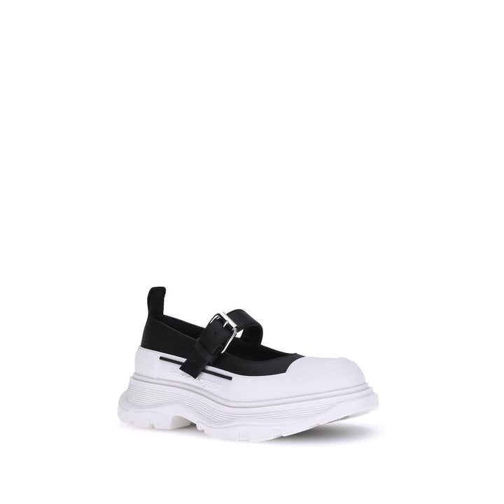 Alexander McQueen Black Rubber Ballet Flats