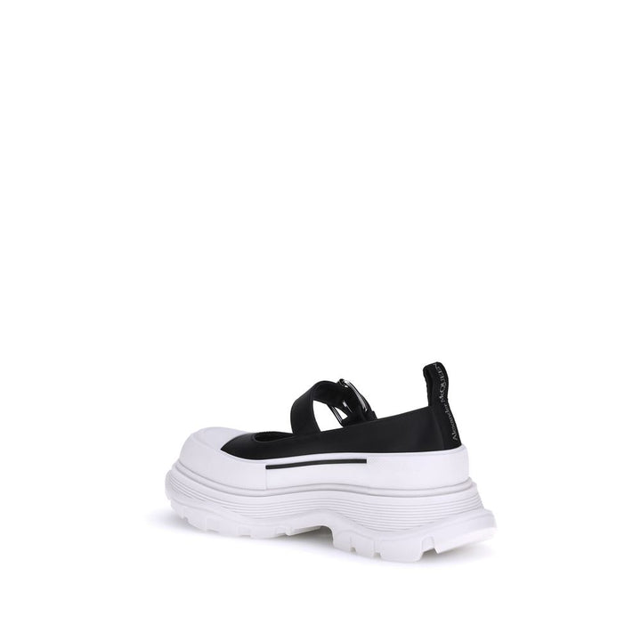 Alexander McQueen Black Rubber Ballet Flats