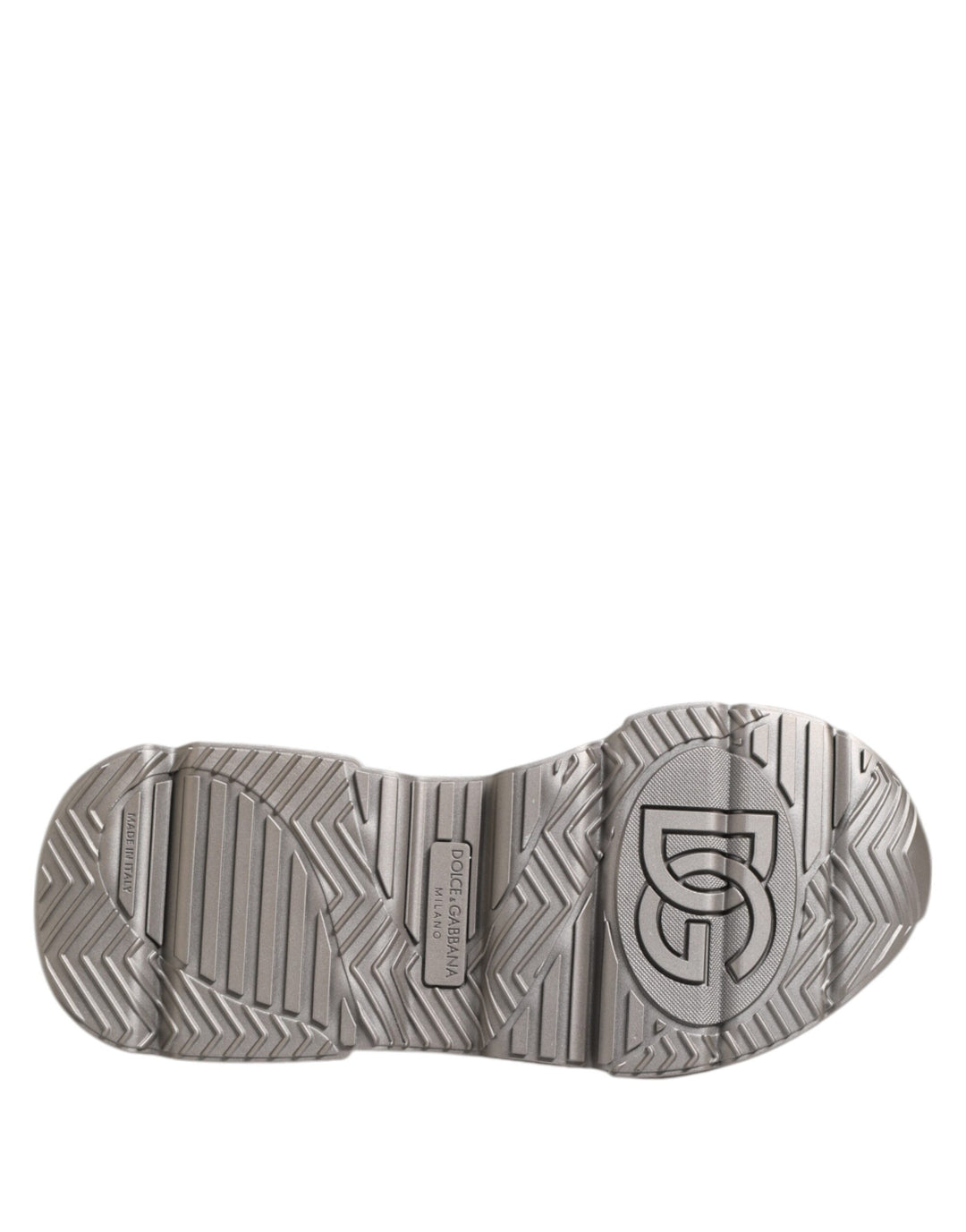 Silver DAYMASTER Leather Men Sneakers Shoes