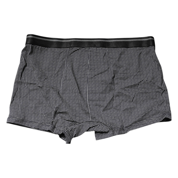 Gray Printed Cotton Boxer Short Underwear