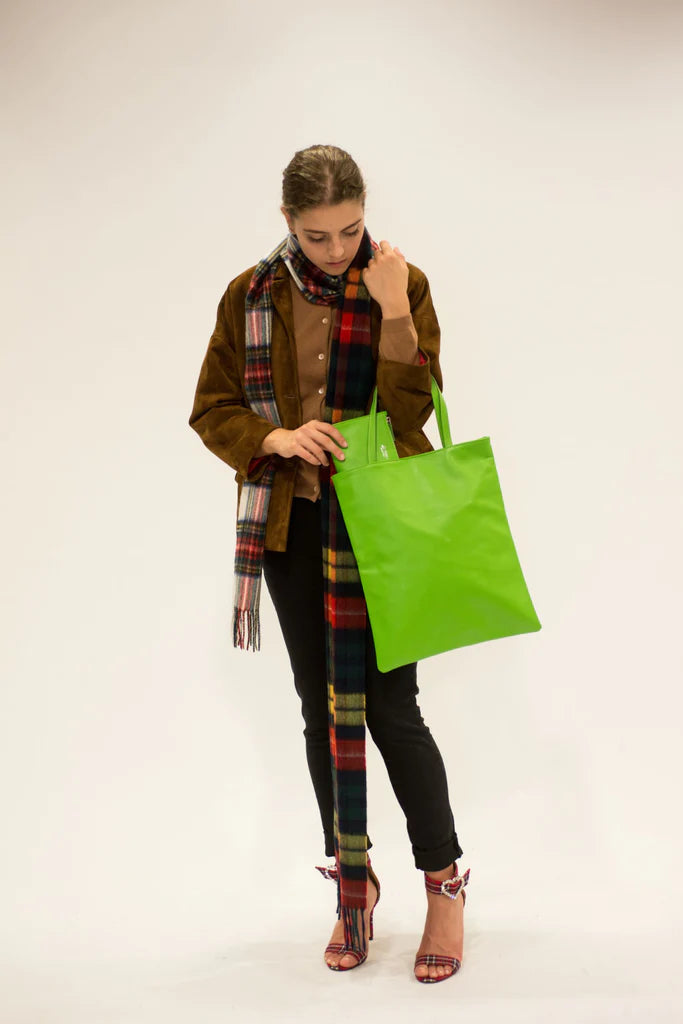 LA ROSE leather tote bag ivory-6