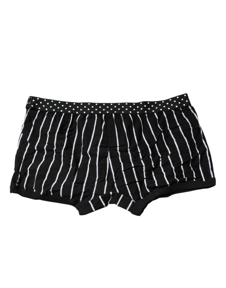 Black White Striped Regular Boxer Underwear