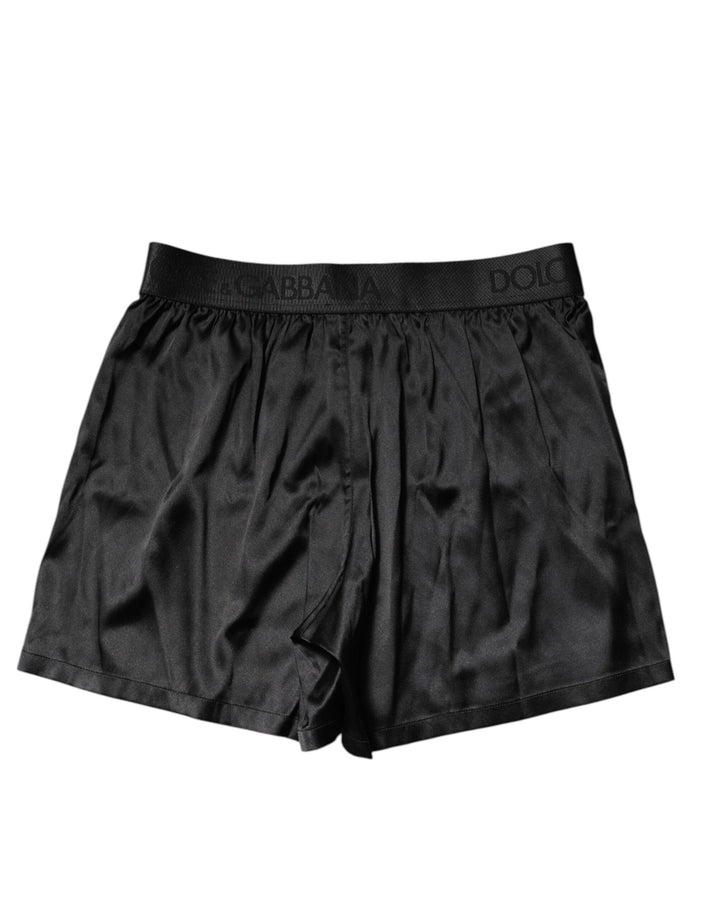 Black Logo Waist Regular Boxer Shorts Underwear