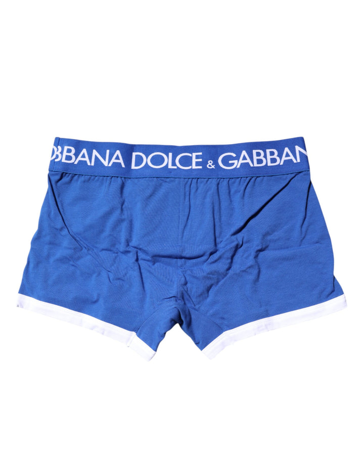 Blue Logo Waist Regular Boxer Brief Underwear