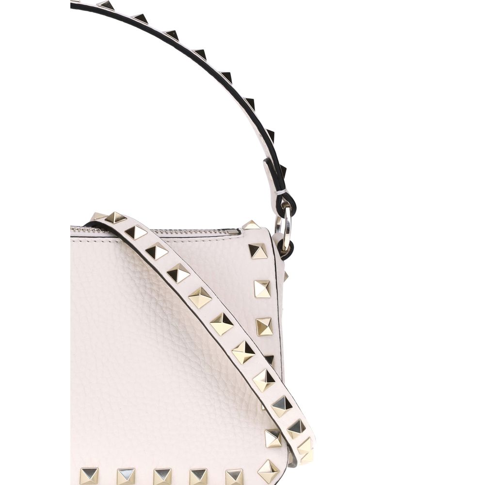 Rockstud Zip-Up Shoulder Bag
