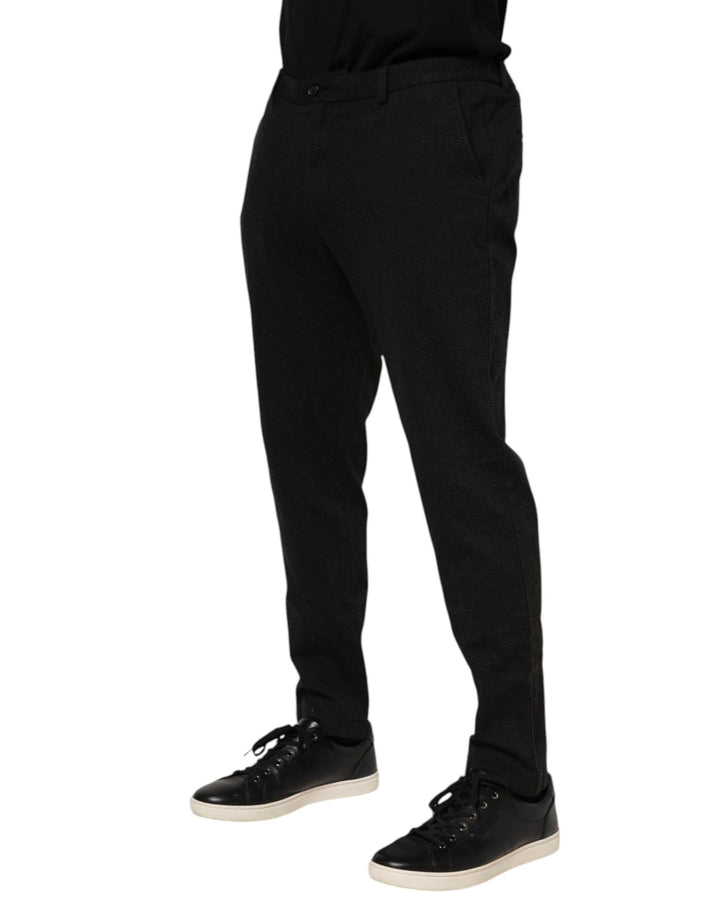 Dark Gray Viscose Dress Men Pants