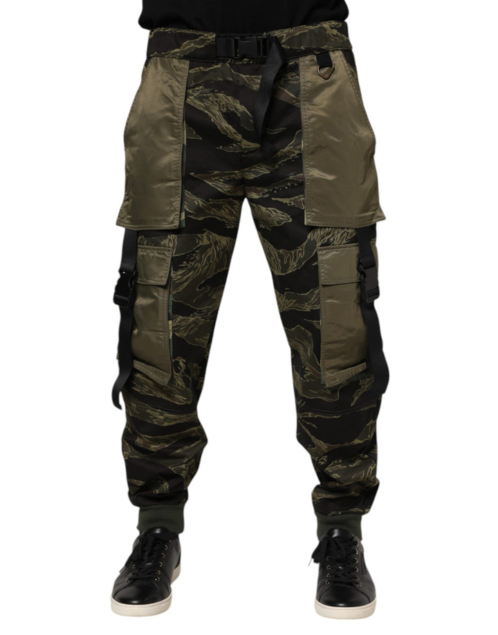 Multicolor Cargo Camouflage Pants