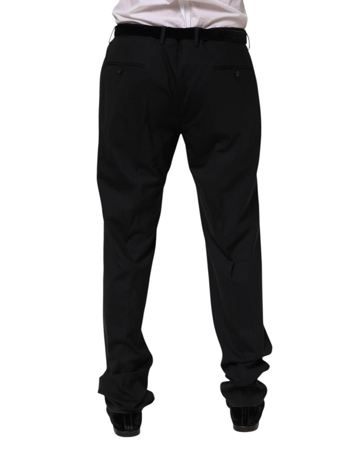 Black Wool Formal Dress Pants