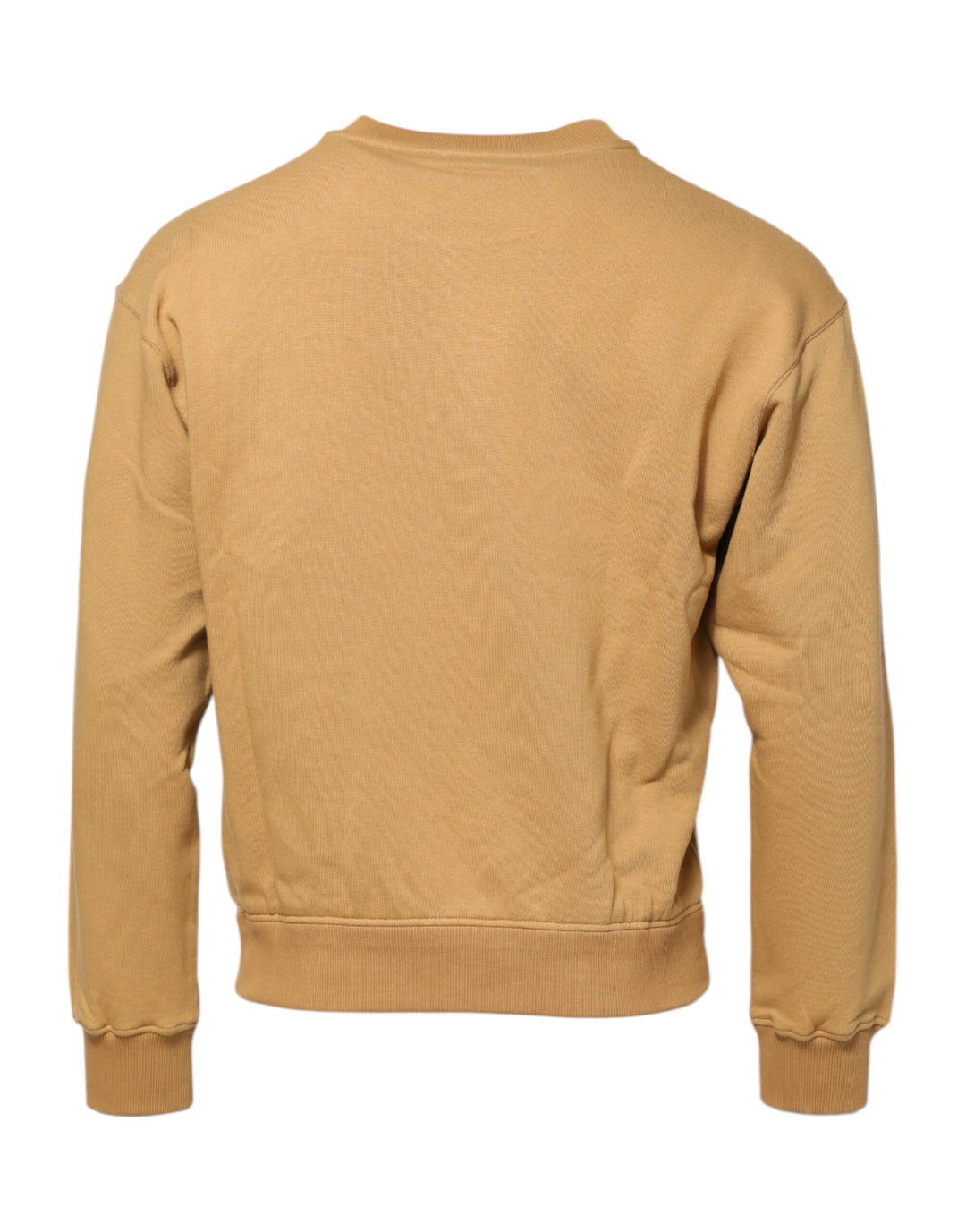 Mustard Cotton DG Embossed Pullover Sweater