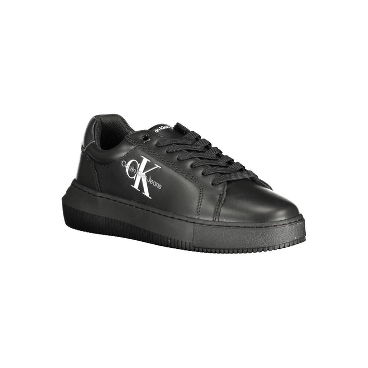 Black Polyester Sneaker