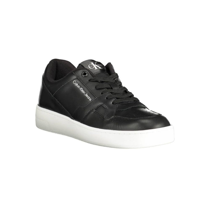 Black Polyester Sneaker