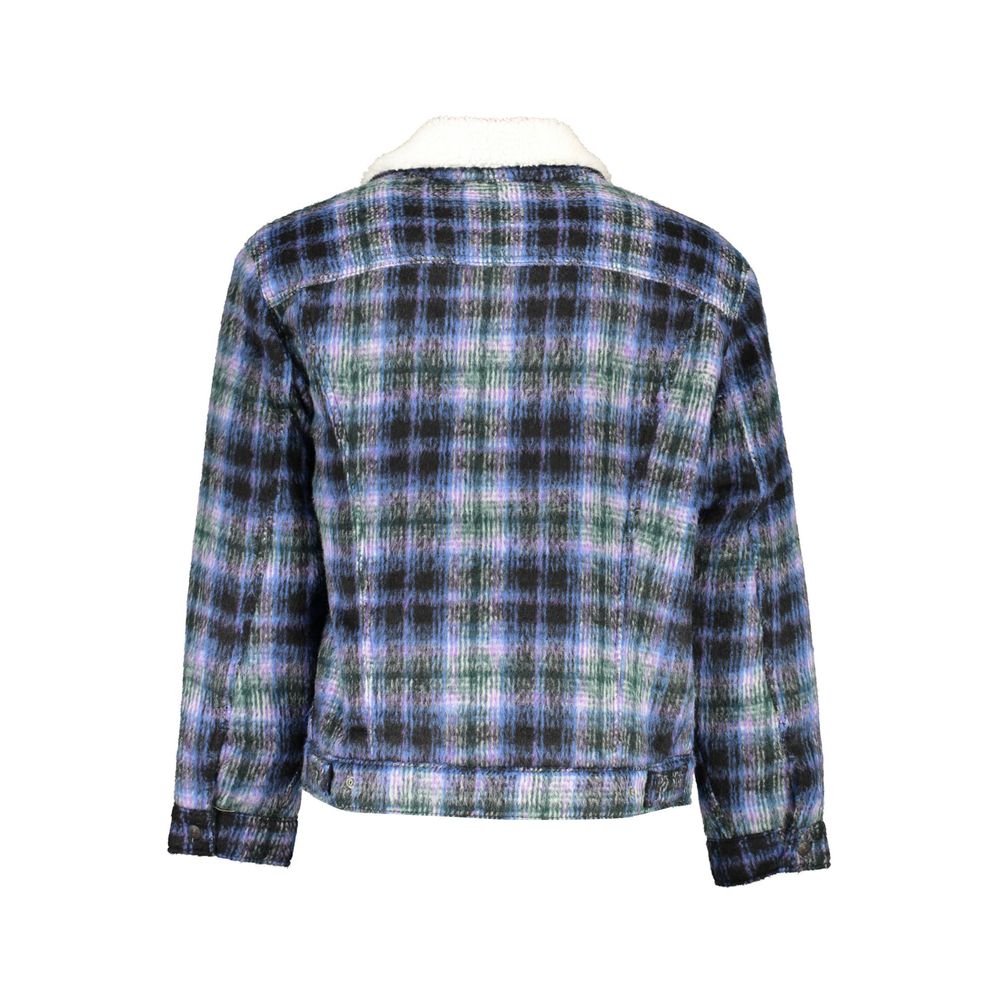 Blue Polyester Jacket